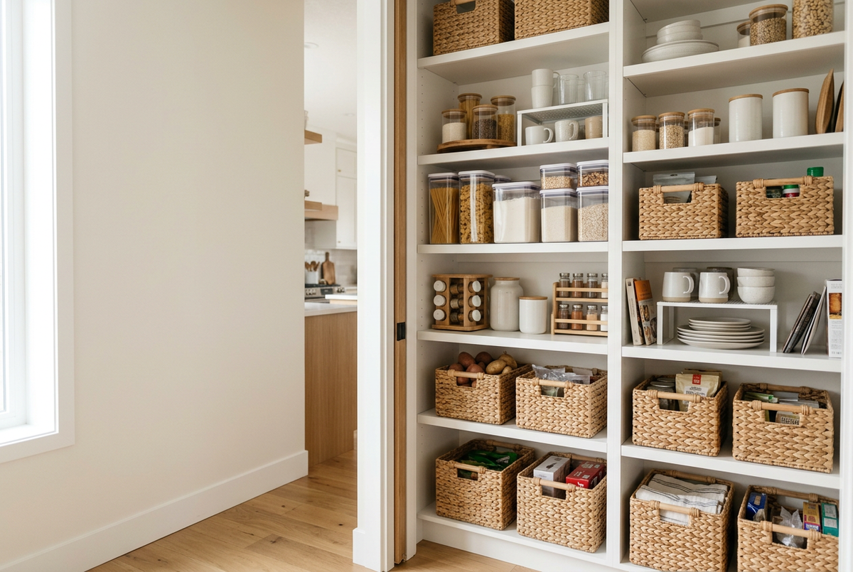 Kitchen pantry organization hero